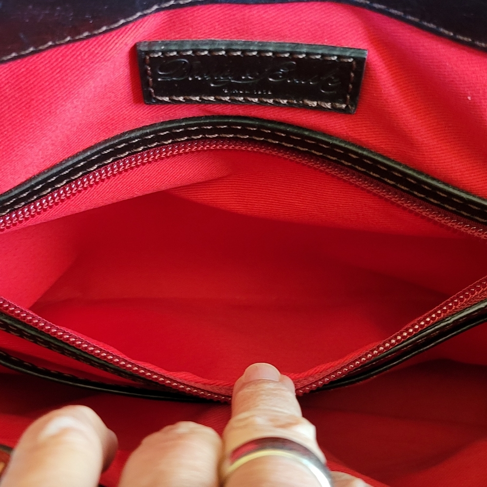 Dooney and Bourke Black Perry Satchel - Picture 9 of 14